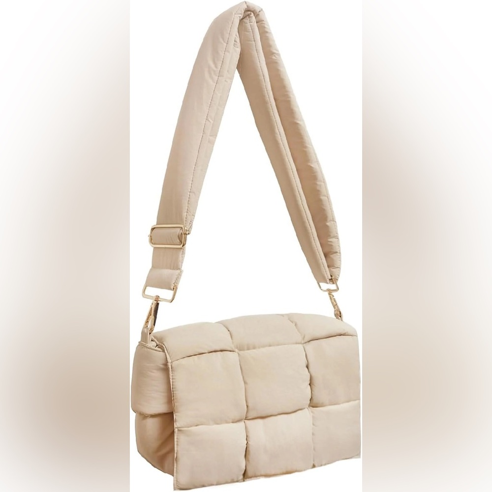 Beige Puffer Shoulder Bag BRAND NEW